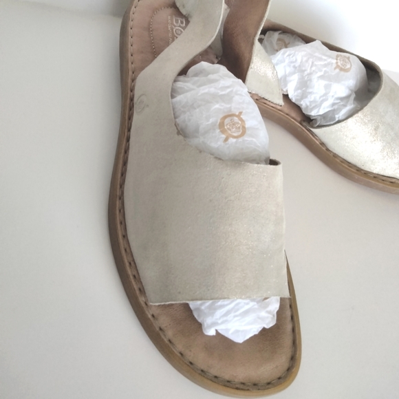 VGUC Born Leather suede Women Strap Sandal INLET Design - Picture 4 of 12